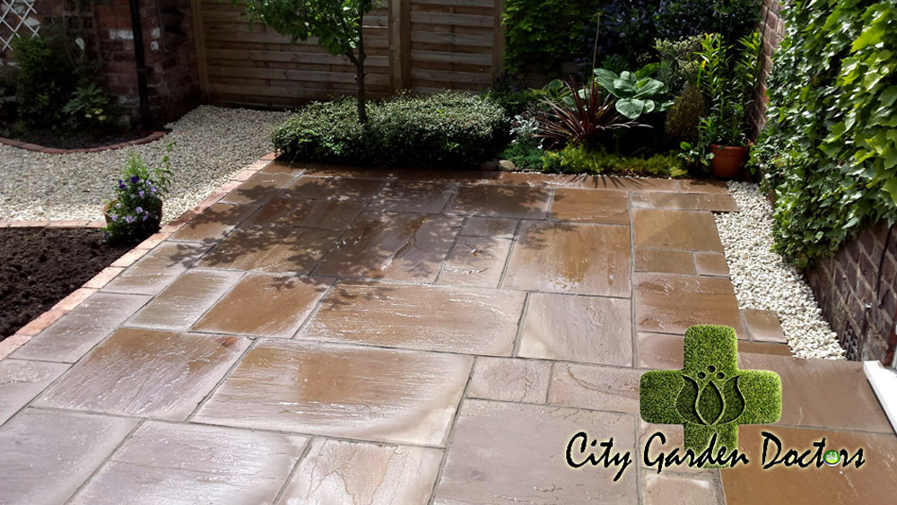 Indain Stone Paving in Eccles