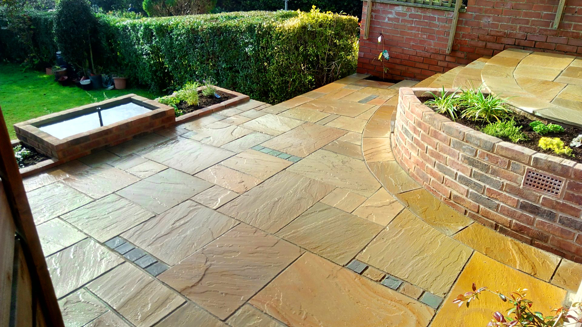 Our recent garden design project in Urmston